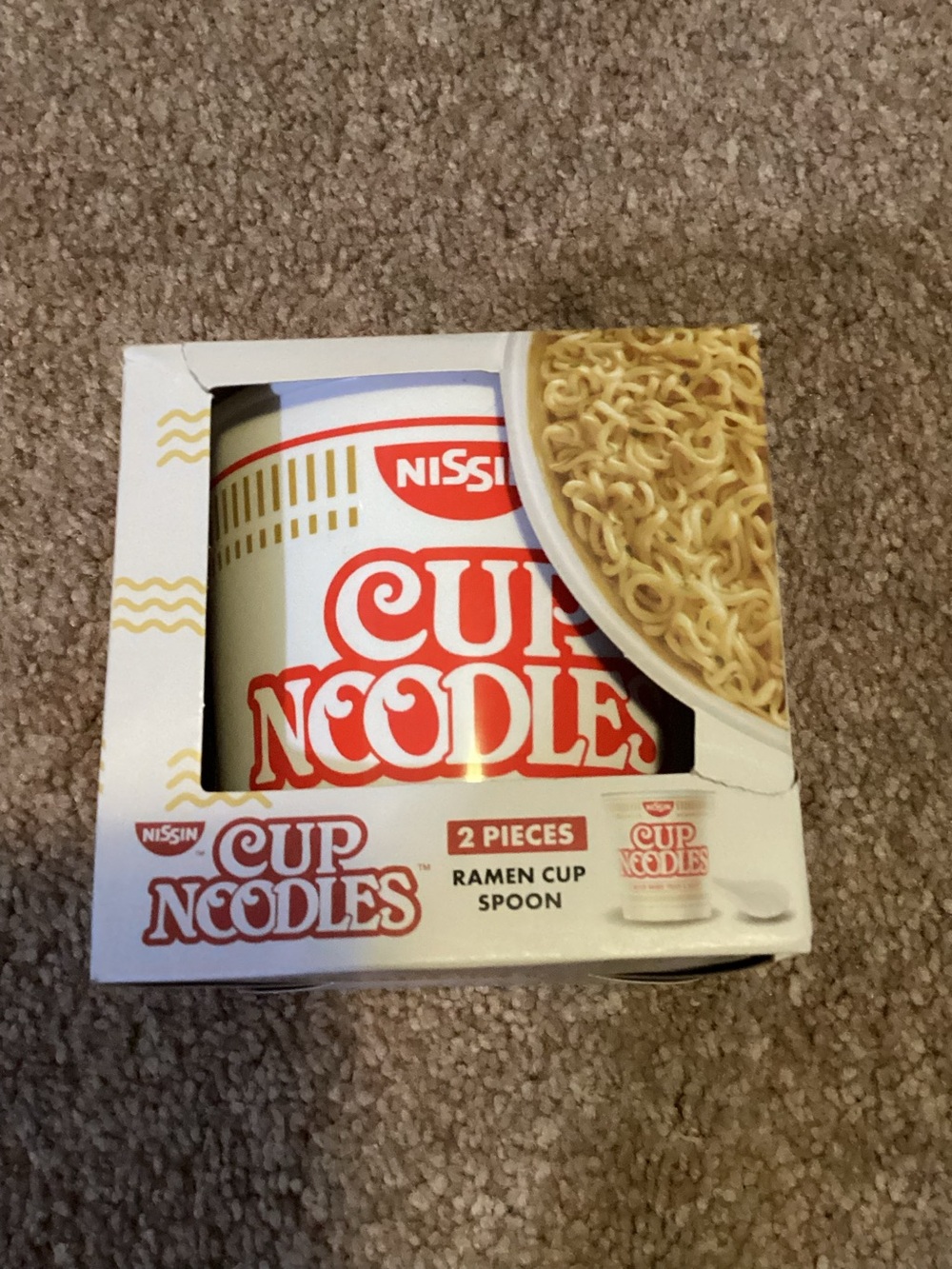 ISSI Red & White Cup Noodles Ramen Spoon Set - 2 Pieces